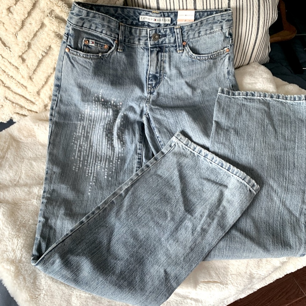 Vintage Tommy Hilfiger Sequin Jeans Size 2